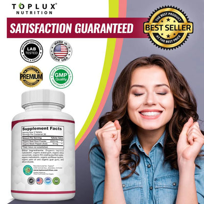 Organic Beet Root Powder Tablets 2040mg with Black Pepper Extract