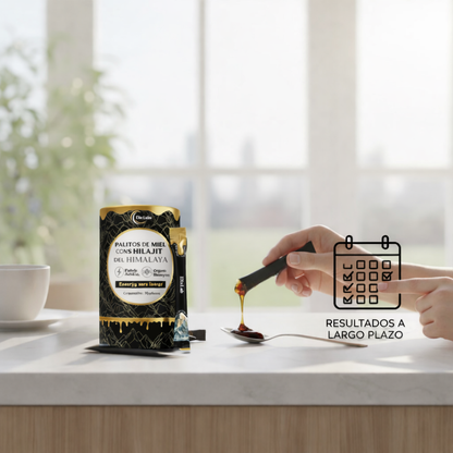 Barritas de miel dorada Shilajit del Himalaya puro