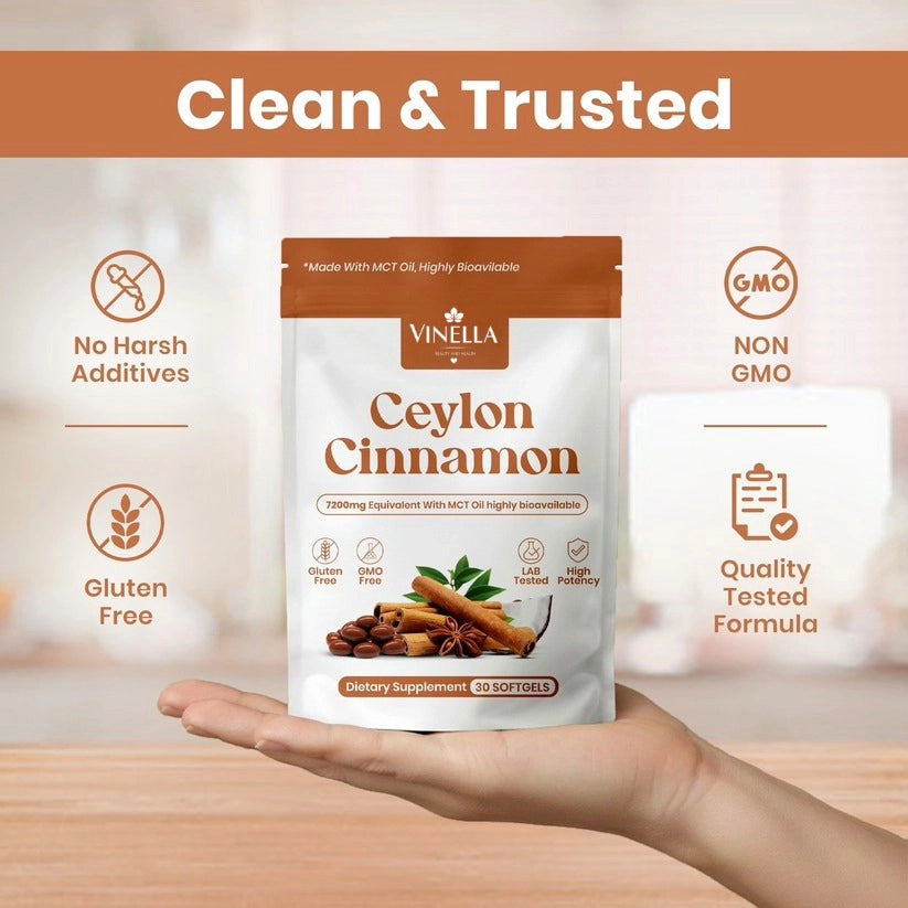 Organic Ceylon Cinnamon (True Cinnamon) with MCT Oil