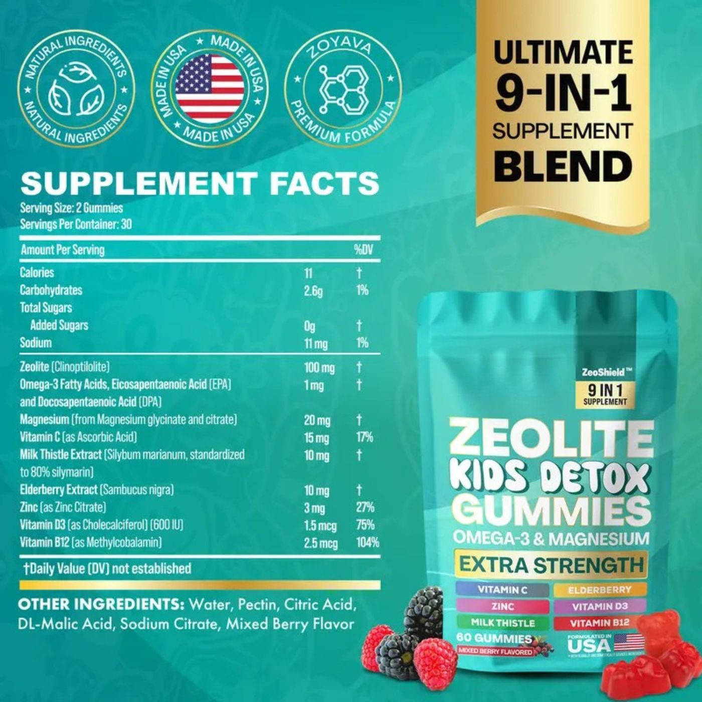 Zeolite Kids Energy Gummies