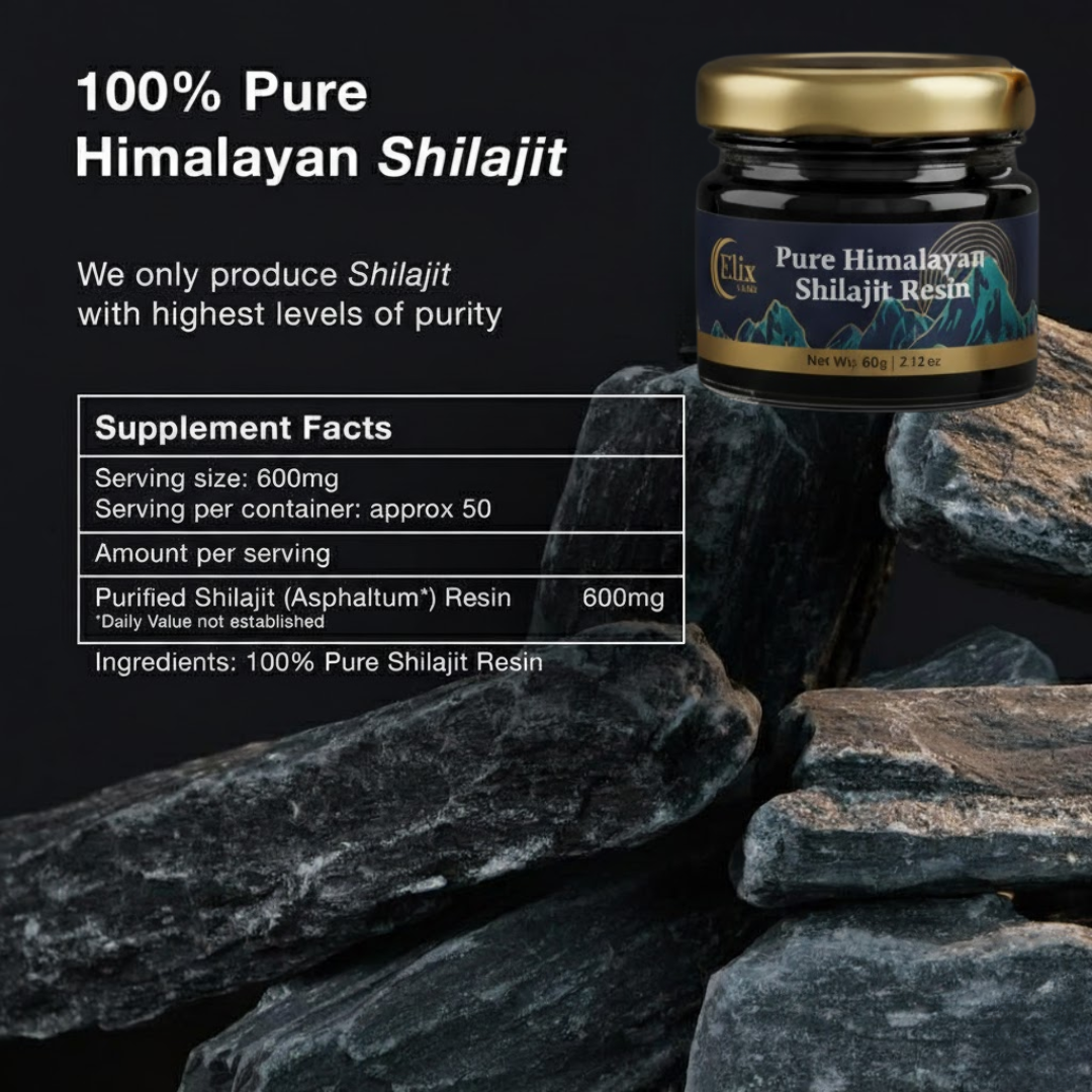 ElixLabs Pure Himalayan Shilajit Resin