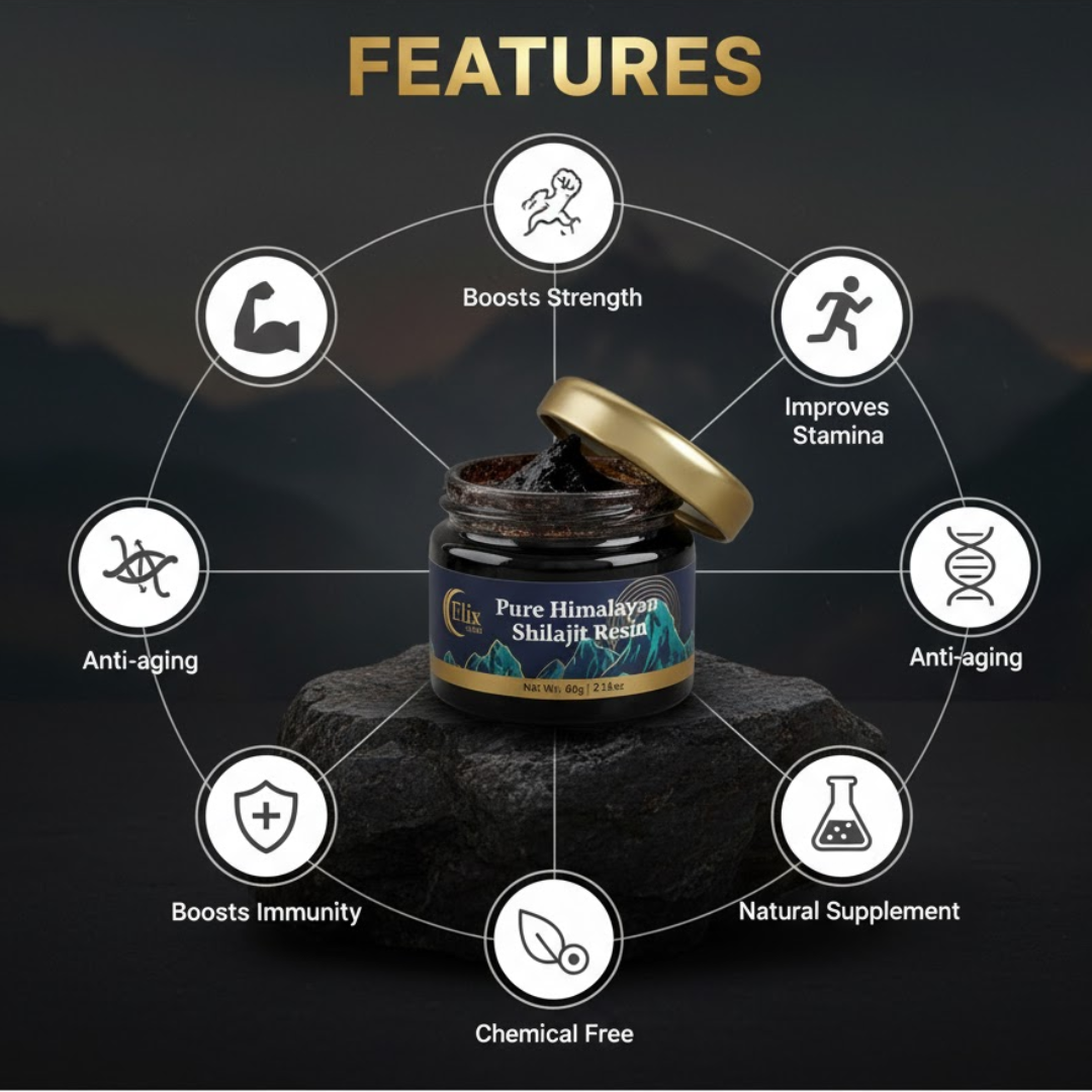 ElixLabs Pure Himalayan Shilajit Resin